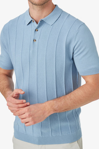 Blazer | Hastings Stripe Knit Polo - Peter Shearer Menswear - [variant_option1] - [variant_option2] - [variant_option3]