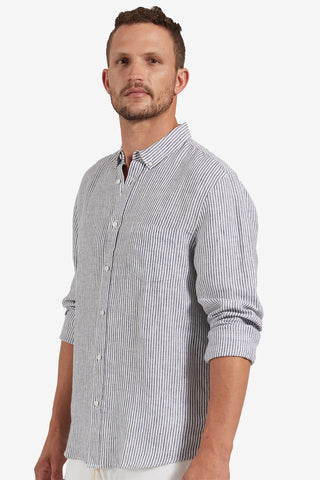 Academy Brand | Rory Linen Shirt - Peter Shearer Menswear - [variant_option1] - [variant_option2] - [variant_option3]