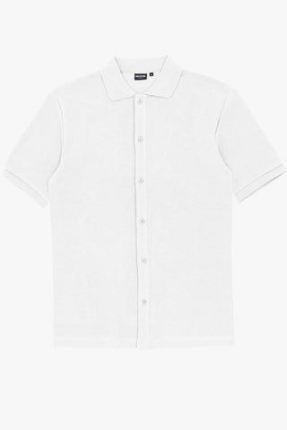 DANIEL HECHTER | Sheen Knitted Shirt - Peter Shearer Menswear - [variant_option1] - [variant_option2] - [variant_option3]