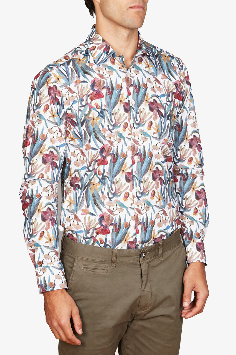 Simon Carter | Iris Digital Print Casual Shirt - Peter Shearer Menswear - [variant_option1] - [variant_option2] - [variant_option3]