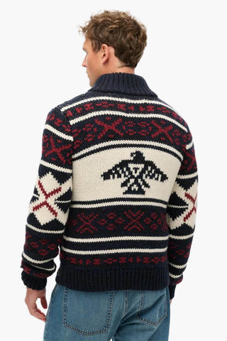 Superdry | Chunky Patterned Zip Thru Knit