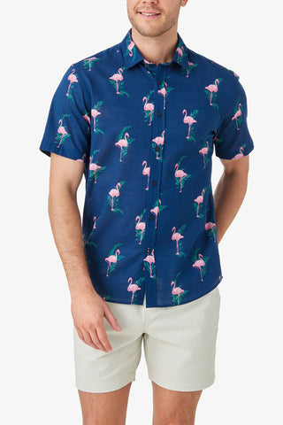Blazer | Alex Flamingo S/S Casual Shirt - Peter Shearer Menswear - [variant_option1] - [variant_option2] - [variant_option3]