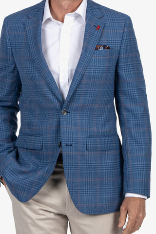 Savile Row | Check Sportscoat - Peter Shearer Menswear - [variant_option1] - [variant_option2] - [variant_option3]
