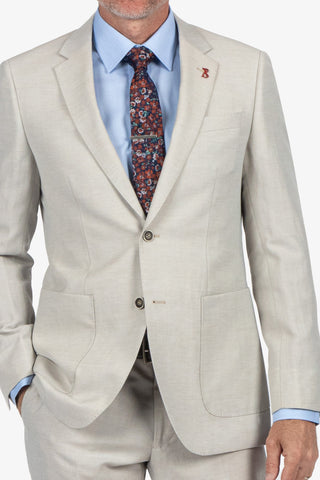 Savile Row | Asher Wool Linen Sportscoat - Peter Shearer Menswear - [variant_option1] - [variant_option2] - [variant_option3]