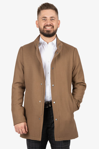 Daniel Hechter | Messina Overcoat - Peter Shearer Menswear - [variant_option1] - [variant_option2] - [variant_option3]