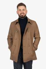 Daniel Hechter  | Gatherer Overcoat - Peter Shearer Menswear - [variant_option1] - [variant_option2] - [variant_option3]