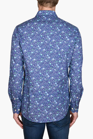 SIMON CARTER | Blue Meadow Digital Print Shirt