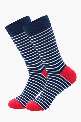 Headfirst | Navy Stripe Socks