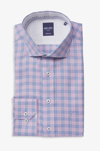 Abelard | Dandy Eventing Check Business Shirt Slim - Peter Shearer Menswear - [variant_option1] - [variant_option2] - [variant_option3]