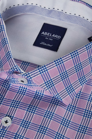 Abelard | Dandy Eventing Check Business Shirt Slim - Peter Shearer Menswear - [variant_option1] - [variant_option2] - [variant_option3]