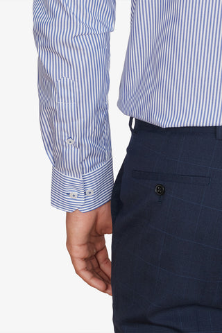 Abelard | Sharpness Stripe Business Shirt Slim - Peter Shearer Menswear - [variant_option1] - [variant_option2] - [variant_option3]