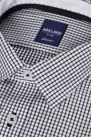 Abelard | Snow Check Business Shirt Slim - Peter Shearer Menswear - [variant_option1] - [variant_option2] - [variant_option3]