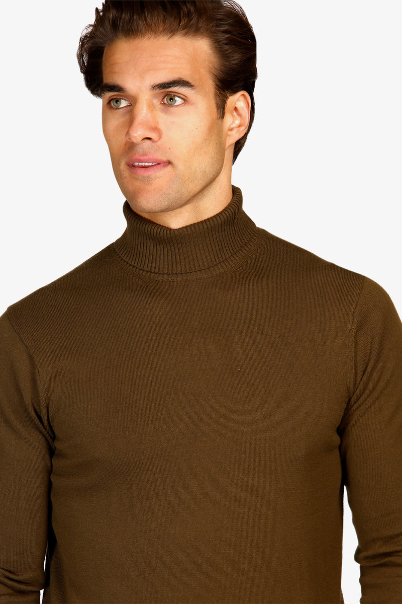 Brooksfield | Roll Neck Sweater - Peter Shearer Menswear - [variant_option1] - [variant_option2] - [variant_option3]