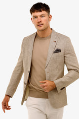 Brooksfield | Houndstooth Check Blazer - Peter Shearer Menswear - [variant_option1] - [variant_option2] - [variant_option3]