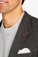 Brooksfield | Two-Tone Textured Knit Blazer - Peter Shearer Menswear - [variant_option1] - [variant_option2] - [variant_option3]