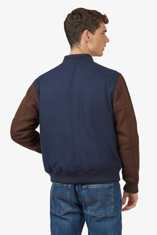 Ben Sherman | Block Wool Bomber - Peter Shearer Menswear - [variant_option1] - [variant_option2] - [variant_option3]