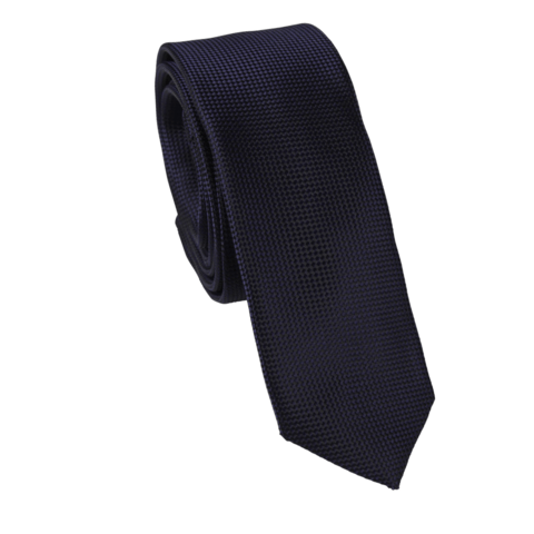 Carlo Visconti | Self pattern slim tie Navy ALL 