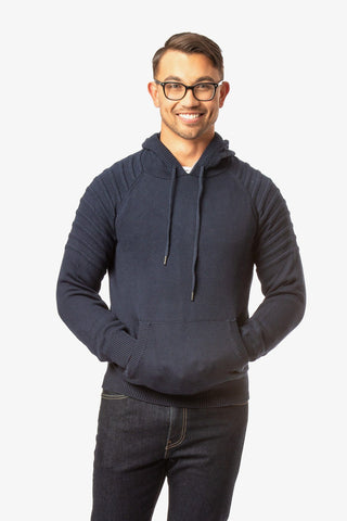 CONSTANT | KNITTED HOODIE Navy S 