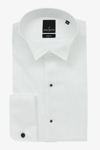 Daniel Hechter | Formal Wing Collar Dinner Shirt White 37 