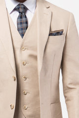 Gibson | Electron/Caper Linen Suit 