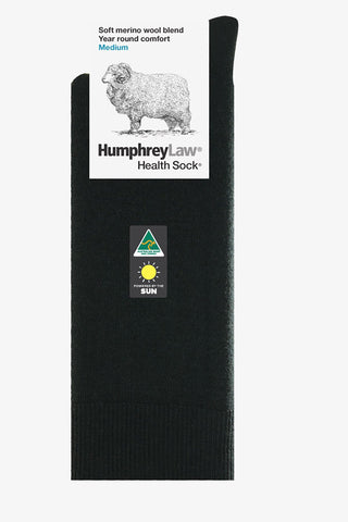 Humphrey Law | 60% Merino Wool Health Sock Charcoal NO 