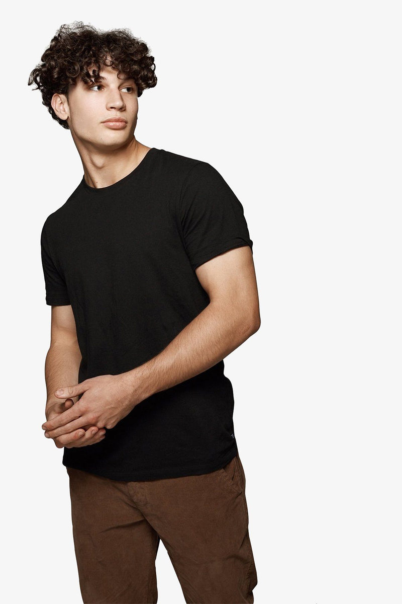 INDUSTRIE | THE BASIC CREW TEE Black XS 