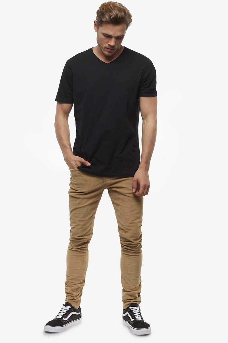 INDUSTRIE | V NECK TEE Black XS 