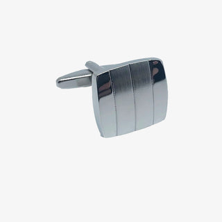 James A'delin | Cufflinks Silver Brushed 