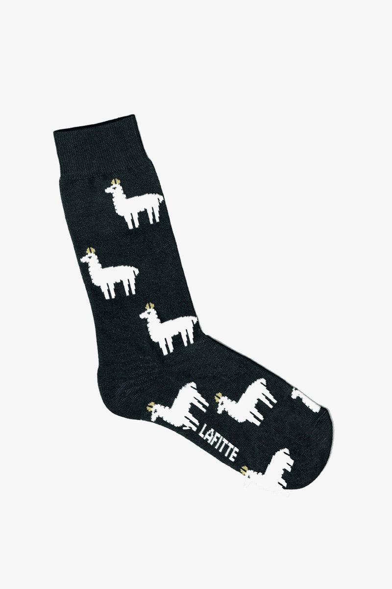 LAFITTE | Socks Llama Charcoal Grey 6-10 