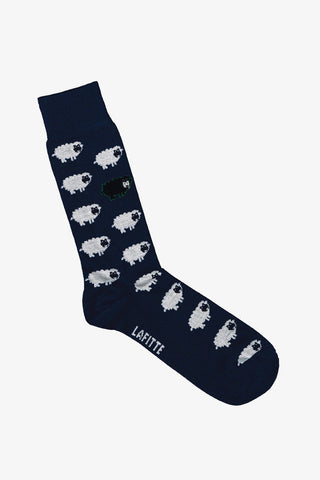 LAFITTE | Socks One Black Sheep Navy Blue 11-14 