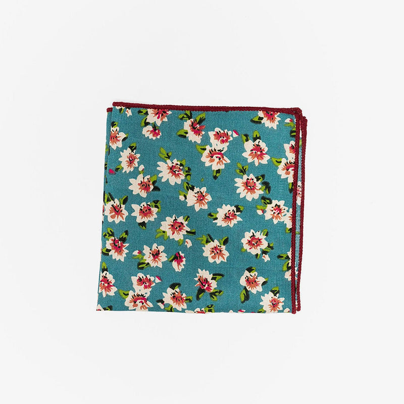 Sunny Apparel | Cedar Park Pocket Square Aqua ALL 